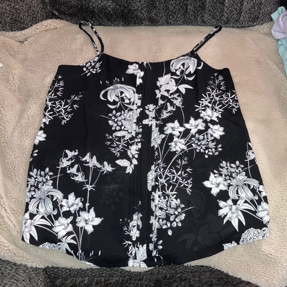 🎉4 for $20 Banana Republic Floral Spaghetti Strap Blouse, XS Petite